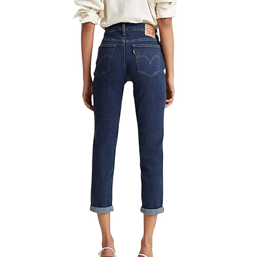 Levi's 505 Boyfriend Mid-Rise Straight Leg Crop Jeans - 12 - Great Condition